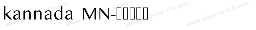 kannada MN字体转换